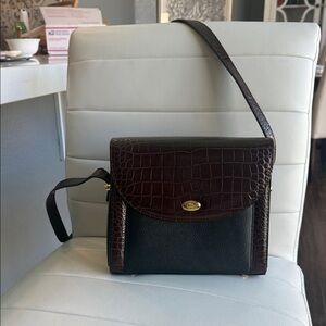 Bally Black and Brown Crossbody Bag